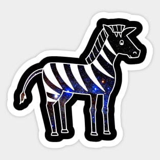 Space Zebra Sticker